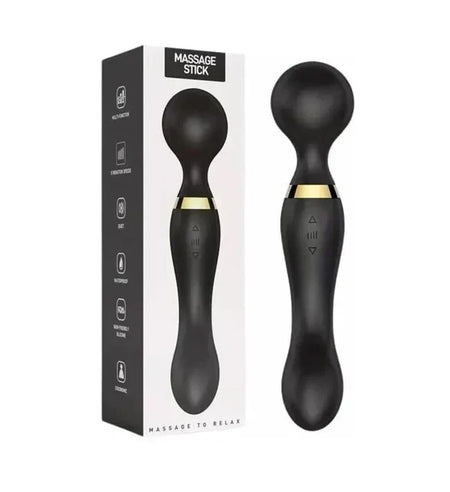 Double Ended 2-in-1 Wand Vibrator 🔥 | 20 Patterns | USB Rechargeable | جوڑوں کے لیے