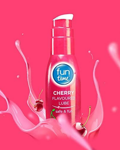 Fun Time Cherry Flavoured Lube 🍒🔥 | UK Imported | 75ml | Tingling | Oral Friendly | Discreet